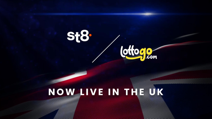 St8 goes live with first UK partner, LottoGo