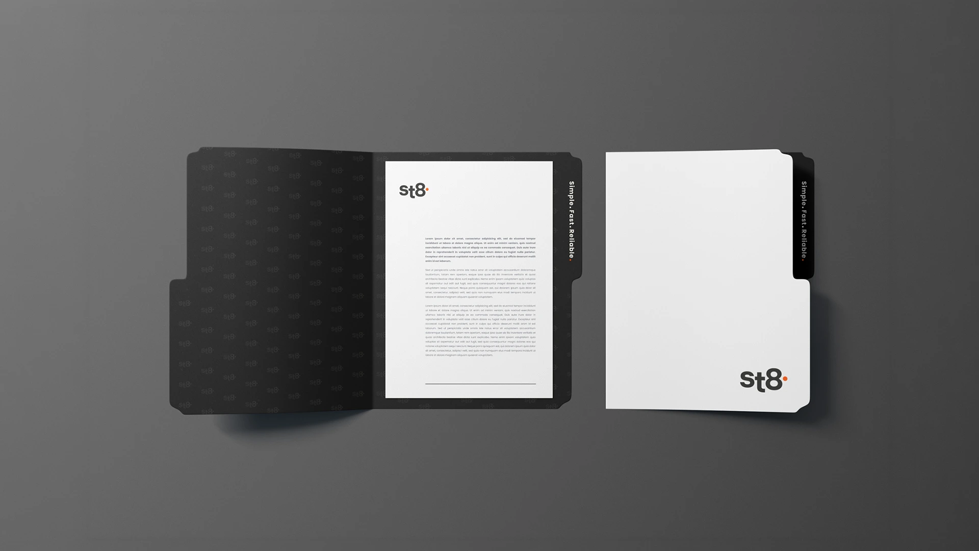 St8 brand in practice image notebook.