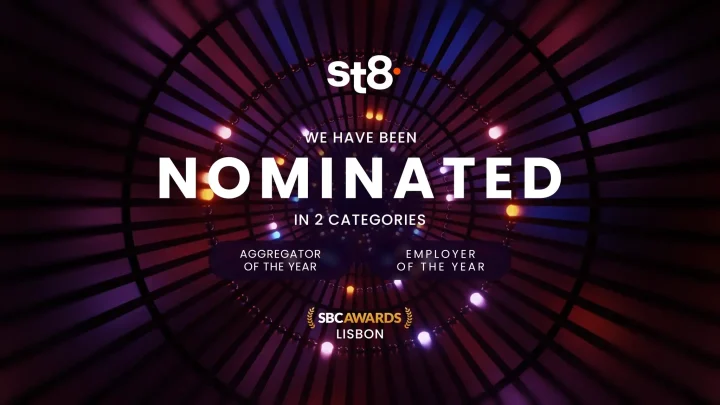 St8 shortlisted for two SBC Awards, recognising technology innovation and team excellence
